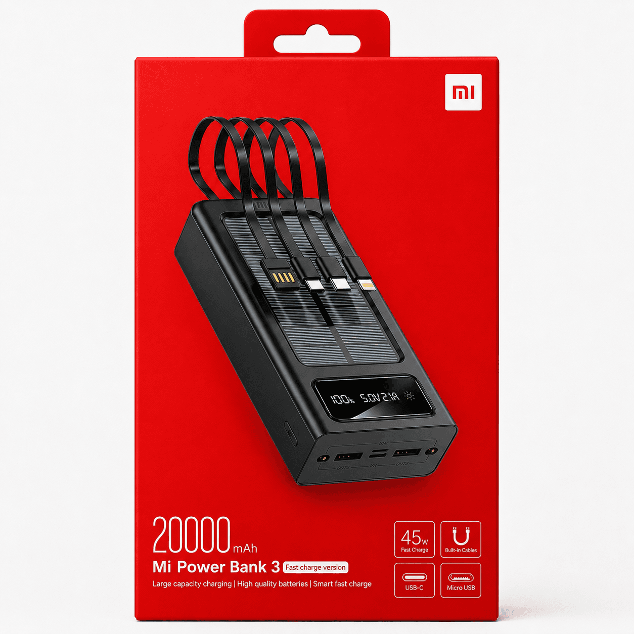باور بانك Xiaomi Mi بسعة 20000mAh واط 45W
